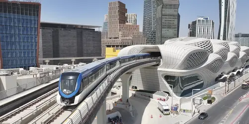 Riyadh Metro map showing all lines, stations, and connections in 2025