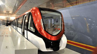 Announcement poster showing Riyadh Metro opening date and launch timeline
