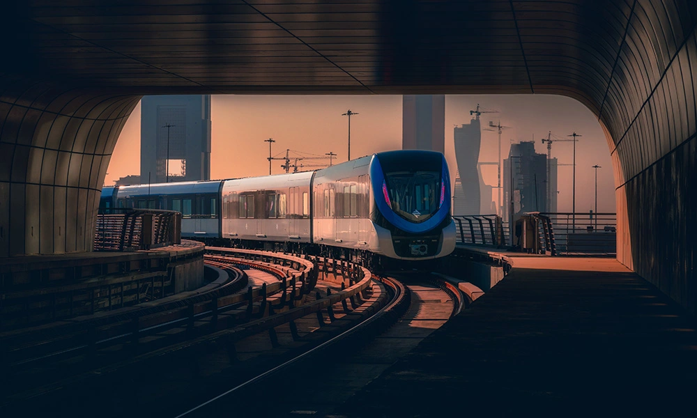 Detailed map of Metro Line Riyadh showing all stations and route for 2025